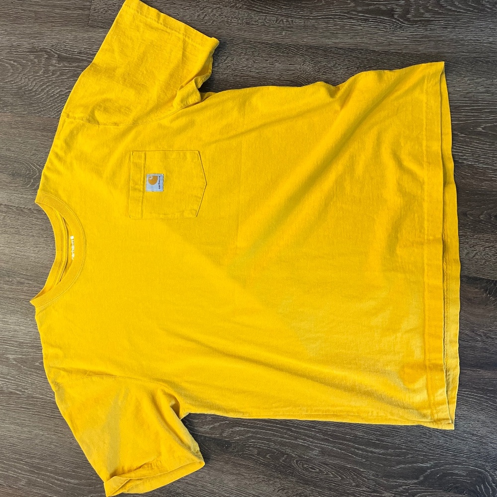 Yellow Carhartt tshirt